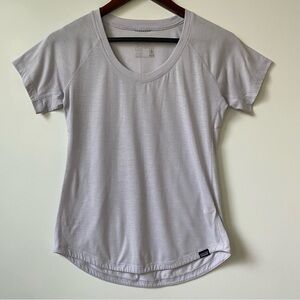 Patagonia Women's Lavender Short Sleeve Scoop Neck Capilene Cool Trail Tee